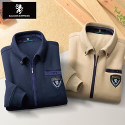 サルーン・エクスプレス ドンキー襟ハーフジップトレーナー 2色組