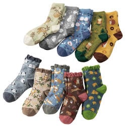 森の仲間たち口ゴムゆったりソックス10足組