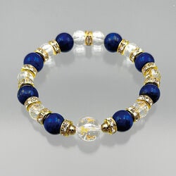 馬九行駆！ラピスラズリ開運ブレスレット