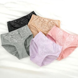お腹すっきりレースショーツ5色組