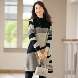 ジャカードニットチュニック