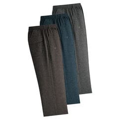 杢調あったかリラックスパンツ3色組