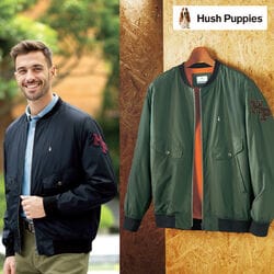 ハッシュパピー 着心地快適ステッチワークブルゾン