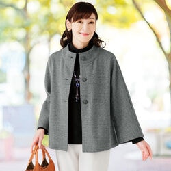 尾州織ウール混Aラインジャケット