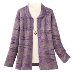 裏地付ゆったりジャカードジャケット