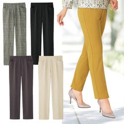 ヒートエフェクト暖か美脚ストレートパンツ