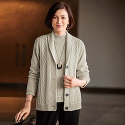 ウール100％ニットジャケット