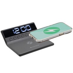 ワイヤレススマホ充電クロック