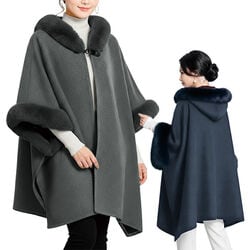 エコファー使いあたたかポンチョ