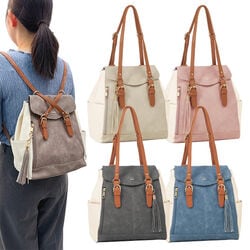 チャーム付お洒落な2WAYリュック