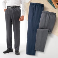 日本製あたたか裏起毛抗菌防臭加工パンツ2色組