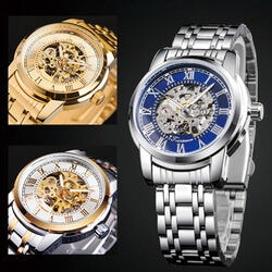 機械式スケルトンウオッチ