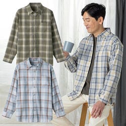 デイリーコットン 先染めシャツ