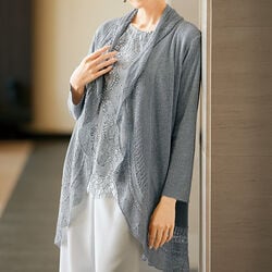 ブロック柄ワンピース