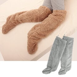 極暖 足が出せるロングカバーストッパー付き(1足組)