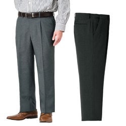 ウエスト調整アジャスター付スラックス2色組