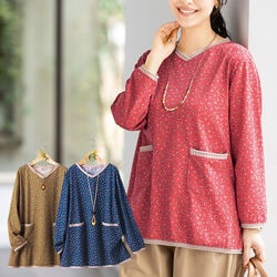 小花柄のかわいいプルオーバー3色組