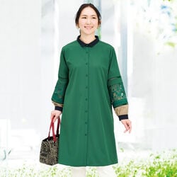 レース切替配色ワンピース