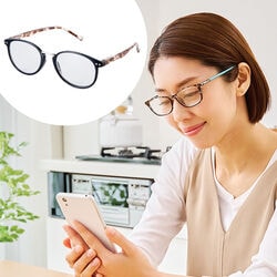 べっ甲調シニアグラス