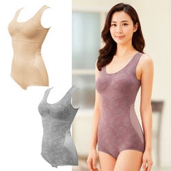 華やかローズ柄ボディスーツ3色組