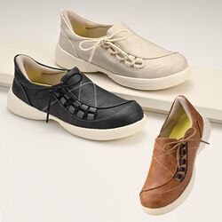 ステッチデザイン防水ハンズフリーシューズ