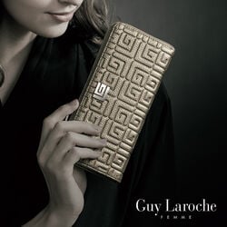 Guy Laroche エンボスレザー スリム長財布