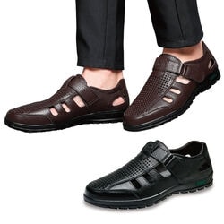 パンチメッシュ爽快レザーシューズ