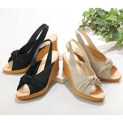 日本製ウェッジソール美脚サンダル