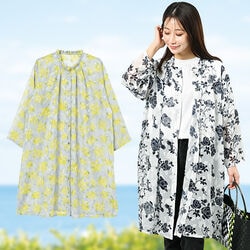 カットジャガードロングシャツ