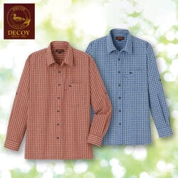 デコイ 軽くて涼感ロールアップシャツ