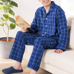 綿100％先染めパジャマ