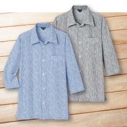 遠州染めダイレクトワッフルシャツ