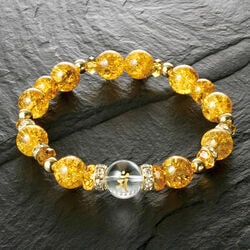 守護梵字黄水晶ブレス