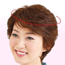 人毛100％頭頂部ヘアピース