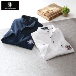 サルーン・エクスプレス 鹿の子 5分袖 プルオーバー 2色組