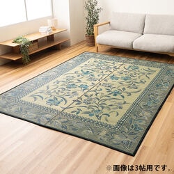 本袋三重織い草ラグ