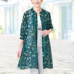 シフォンロングブラウス