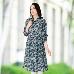 花柄プリントワンピース