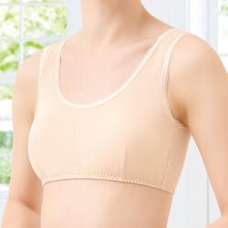 綿100わたしサイズのらくちんブラジャー2枚組