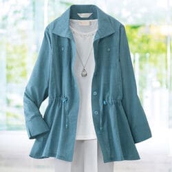 涼やか綿ブラウスジャケット