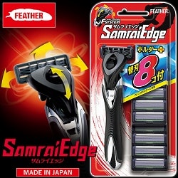 フェザー サムライエッジ 3枚刃髭剃り（エフシステム）