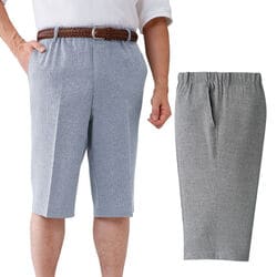 日本製 杢調サラサラハーフパンツ2色組
