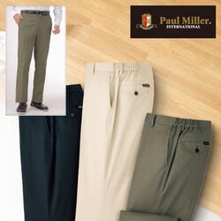 PAUL MILLER 撥水ストレッチチノパンツ3色組