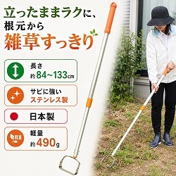 立ったまま根こそぎ雑草とり