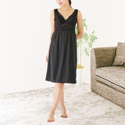 裏起毛カップ付ロングスリップ