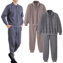 裏起毛やわらかメンズスウェットスーツ