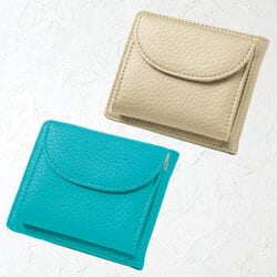 ガバッとひらく2つ折り財布
