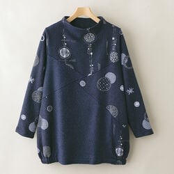 和柄切替コクーンチュニック