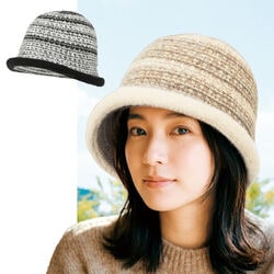 大人キレイなあったか帽子