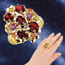 ガーネットマルチボリュームリング